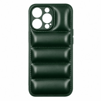 Wavy Silicone Case for iPhone 14 PRO - Dark Green