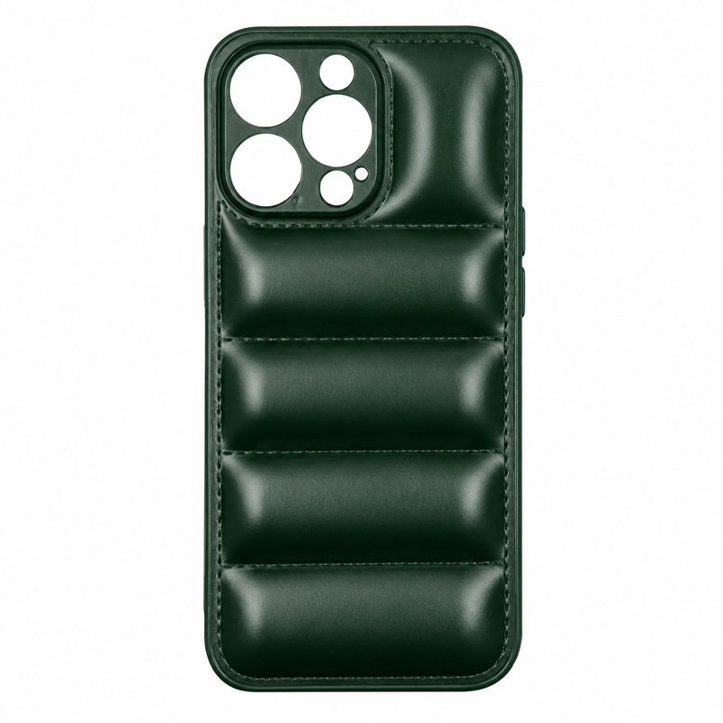 Wavy Silicone Case for iPhone 14 PRO - Dark Green