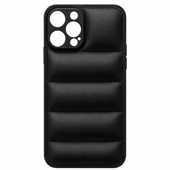 Wavy Silicone Case for iPhone 13 PRO MAX - Black