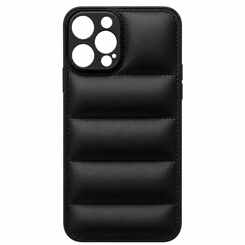 Wavy Silicone Case for iPhone 13 PRO MAX - Black