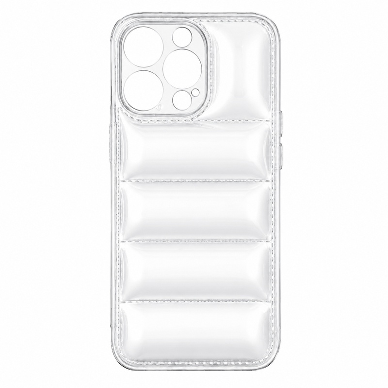 Wavy Silicone Case for iPhone 14 PRO - Clear