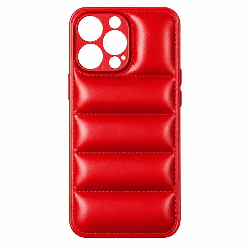 Wavy Silicone Case for iPhone 14 PRO - Red