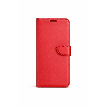 Clip Book Case with Window για Huawei P9 Lite - κόκκινη