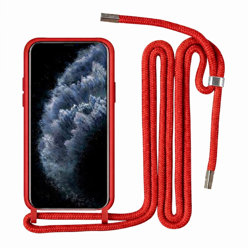 Θήκη με κορδόνι για iPhone 11 - Κόκκινο