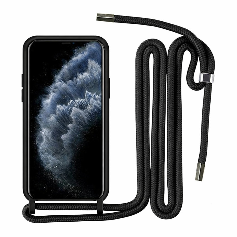 Θήκη με κορδόνι για iPhone X / XS - Μαύρο