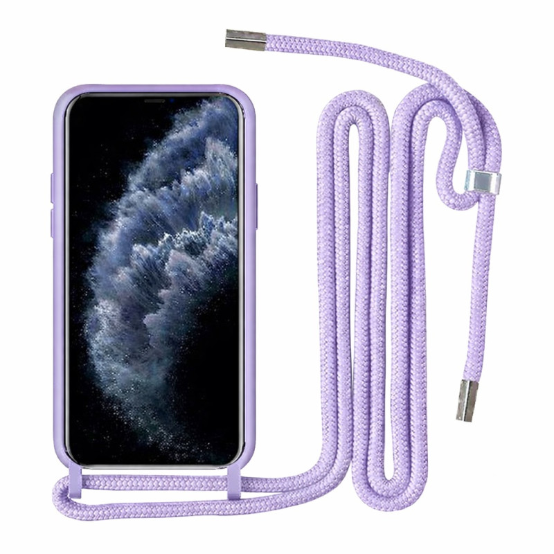 Θήκη με κορδόνι για iPhone X / XS - Λιλά