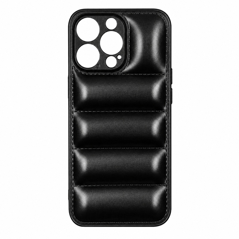 Wavy Silicone Case for iPhone 14 PRO - Black