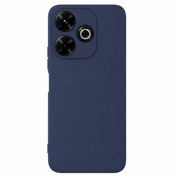 Soft Silicone Case for Xiaomi Poco M6 4G - Navy Blue