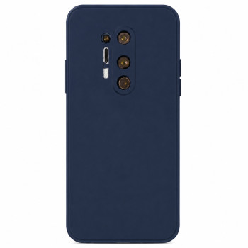 Soft Silicone Case for OnePlus 8 Pro - Navy Blue