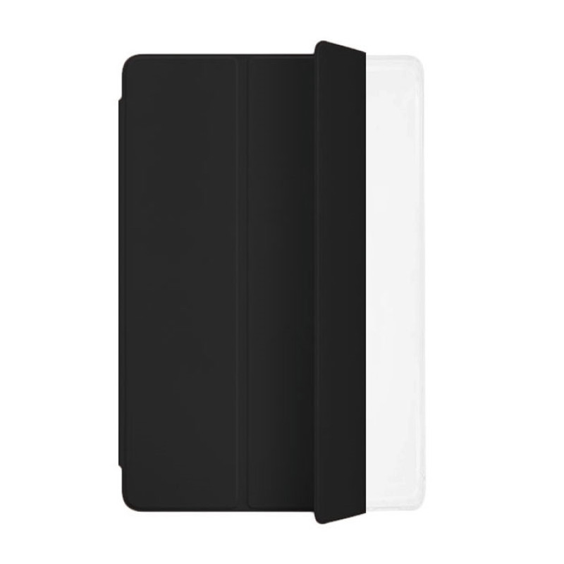 Tri-Fold Tablet Case with Transparent Back για Apple iPad AIR 2020 10.9 inch - μαύρη