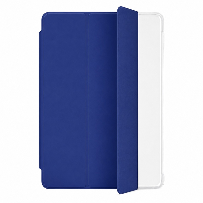 Tri-Fold Tablet Case with Transparent Back για Lenovo Tab X605 - μπλε