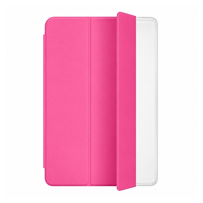 Tri-Fold Tablet Case with Transparent Back για Samsung Galaxy Tab T875 - φούξια