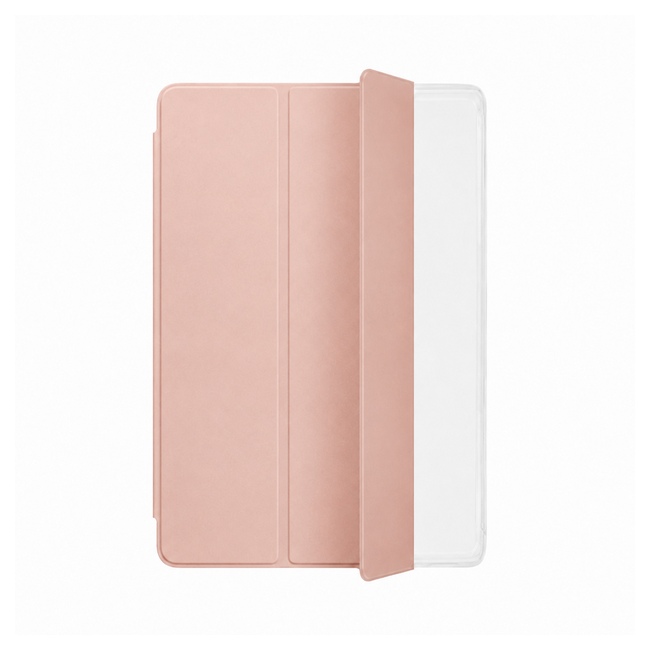 Tri-Fold Tablet Case with Transparent Back για Samsung Galaxy Tab T876B S7 2020 - ροζ χρυσή
