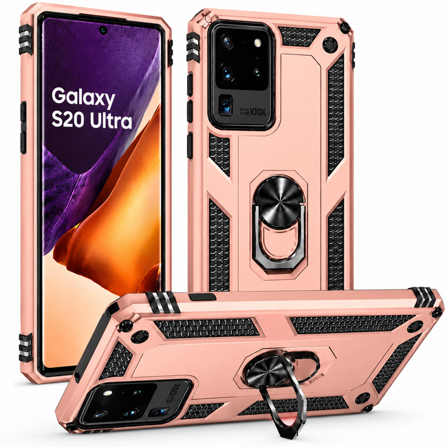 Θήκη Armor για Samsung Galaxy S20 Ultra - ροζ χρυσή