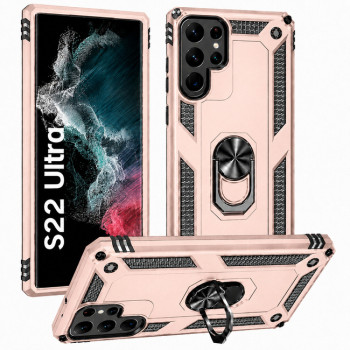 Θήκη Armor για Samsung Galaxy S22 Ultra - ροζ χρυσή