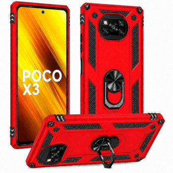 Θήκη Armor για Xiaomi Poco X3 - κόκκινη