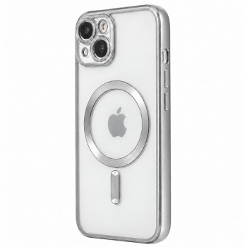 Θήκη MagSafe με προστασία κάμερας για Apple iPhone 13 - ασημί