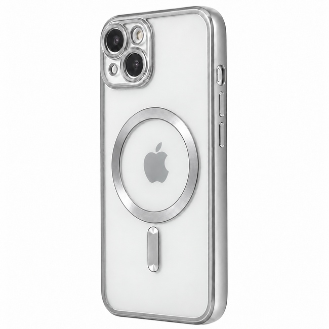 Θήκη MagSafe με προστασία κάμερας για Apple iPhone 13 - ασημί