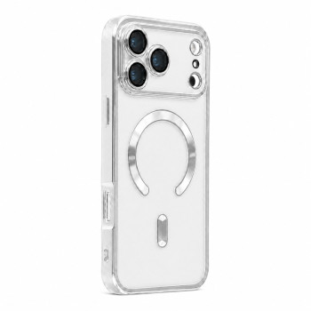 Θήκη MagSafe με προστασία κάμερας για Apple iPhone 17 Pro - ασημί