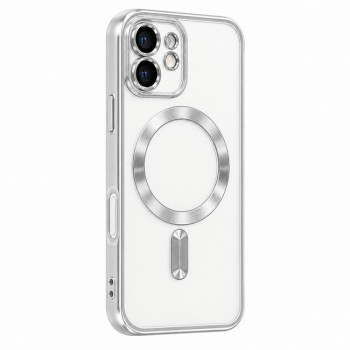 Θήκη MagSafe με προστασία κάμερας για Apple iPhone 11 - ασημί