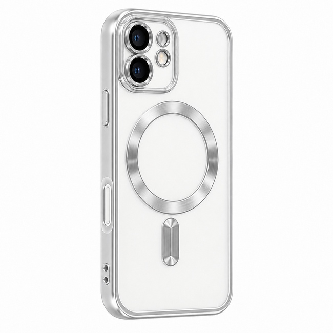 Θήκη MagSafe με προστασία κάμερας για Apple iPhone 11 - ασημί