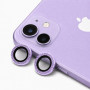 Glitter Προστατευτικό Κάμερας One by One για iPhone 11/12/12 Mini - Μωβ