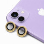 Glitter Προστατευτικό Κάμερας One by One για iPhone 11/12/12 Mini - Χρυσό