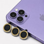 Glitter Προστατευτικό Κάμερας One by One για iPhone 13 Pro/13 Pro Max - Χρυσό