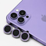 Glitter Προστατευτικό Κάμερας One by One για iPhone 13 Pro/13 Pro Max - Μωβ