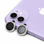 Glitter Προστατευτικό Κάμερας One by One για iPhone 11/12/12 Mini - Ασημί