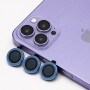 Glitter Προστατευτικό Κάμερας One by One για iPhone 13 Pro/13 Pro Max - Μπλε