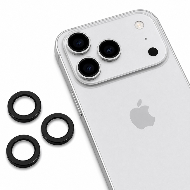 Προστατευτικό τζαμάκι κάμερας One by One για Apple iPhone 17 Pro Max - μαύρη