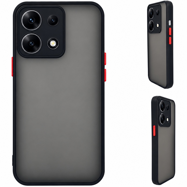 Ματ θήκη για Xiaomi Poco M6 Pro - μαύρη