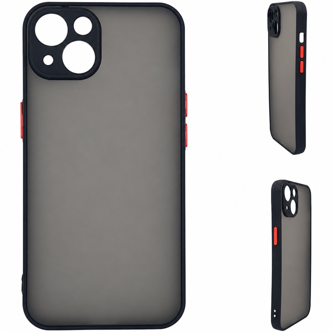 Ματ θήκη για Apple iPhone 15 - μαύρη