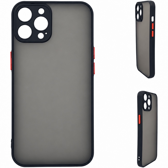 Ματ θήκη για Apple iPhone 15 Pro - μαύρη