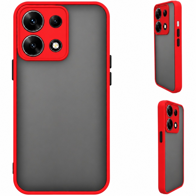 Ματ θήκη για Xiaomi Poco M6 Pro - κόκκινη