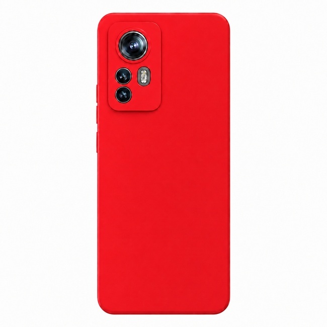 Μαλακή θήκη σιλικόνης για Xiaomi 12 Pro - κόκκινη
