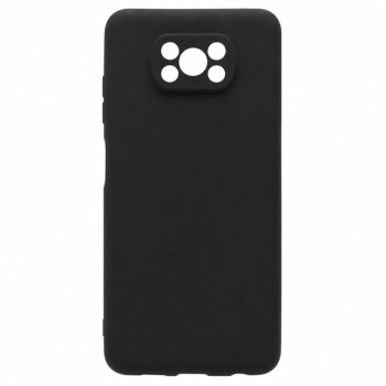 Soft Silicone Case for Xiaomi Poco X3 - Black