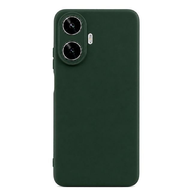 Soft Silicone Case for Realme C55 - Dark Green