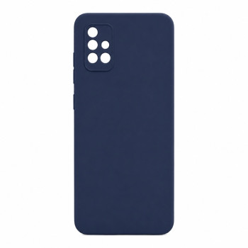 Soft Silicone Case for Samsung Galaxy A51 - Navy Blue
