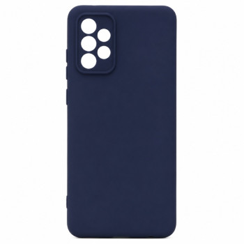 Soft Silicone Case for Samsung Galaxy A53 - Navy Blue