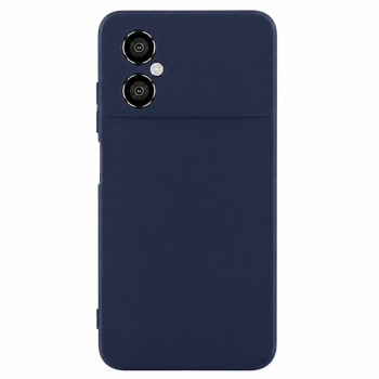 Soft Silicone Case for Xiaomi Poco M4 - Navy Blue