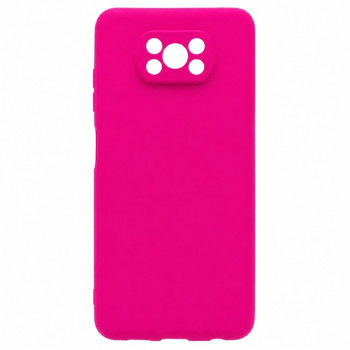 Soft Silicone Case for Xiaomi Poco X3 - Fuchsia
