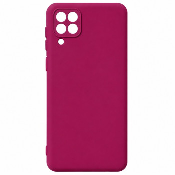 Soft Silicone Case for Samsung Galaxy A22 4G - Dark Magenta