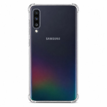 Διάφανη θήκη σιλικόνης για Samsung Galaxy A70 - διάφανη