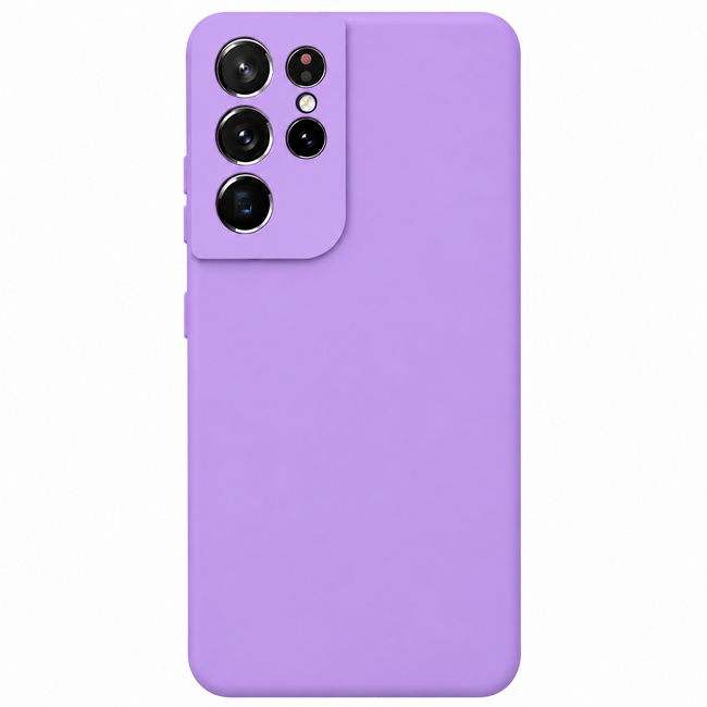 Μαλακή θήκη σιλικόνης για Samsung Galaxy S21 Ultra - λιλά