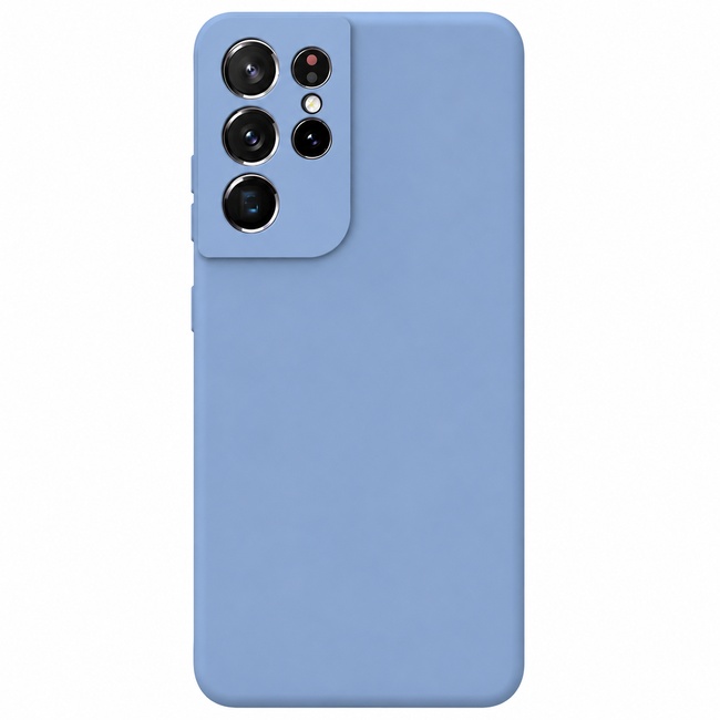 Μαλακή θήκη σιλικόνης για Samsung Galaxy S21 Ultra - γαλάζια