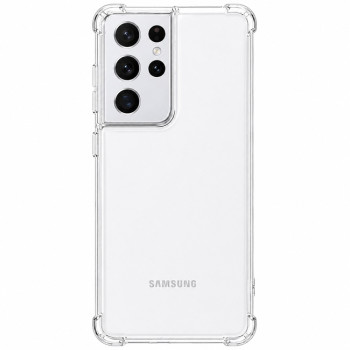Διάφανη θήκη σιλικόνης για Samsung Galaxy S21 ULTRA - διάφανη