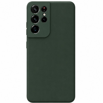 Soft Silicone Case for Samsung Galaxy S22 Ultra - Dark Green