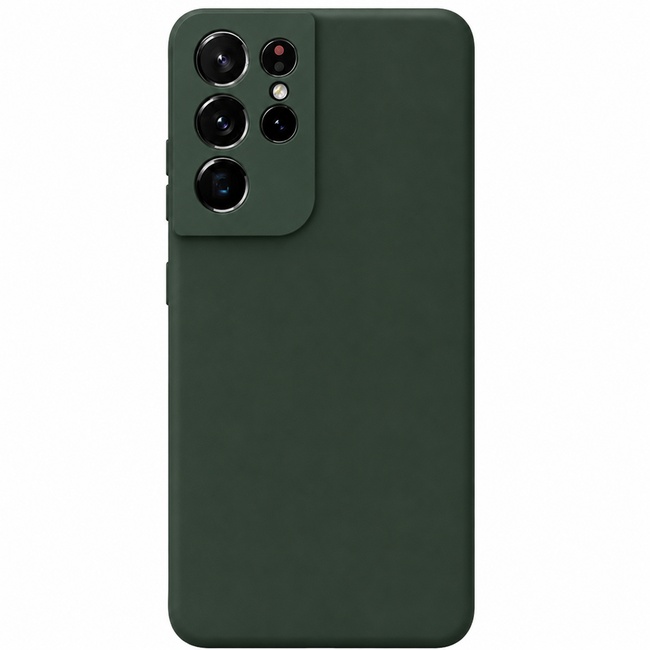 Μαλακή θήκη σιλικόνης για Samsung Galaxy S22 Ultra - σκούρο πράσινο